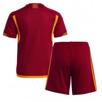 Billiga AS Roma Barnkläder Hemma fotbollskläder till baby 2023-24 Kortärmad (+ Korta byxor)